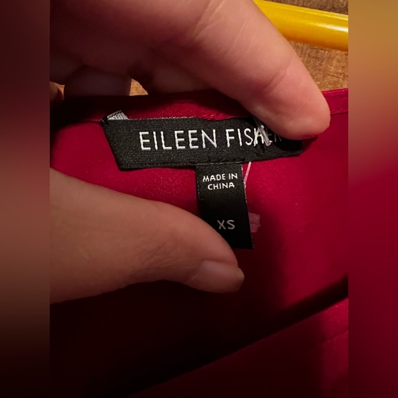 Eileen Fisher Women’s Pink Silk Georgette Midi Dress Size XS - Picture 9 of 10